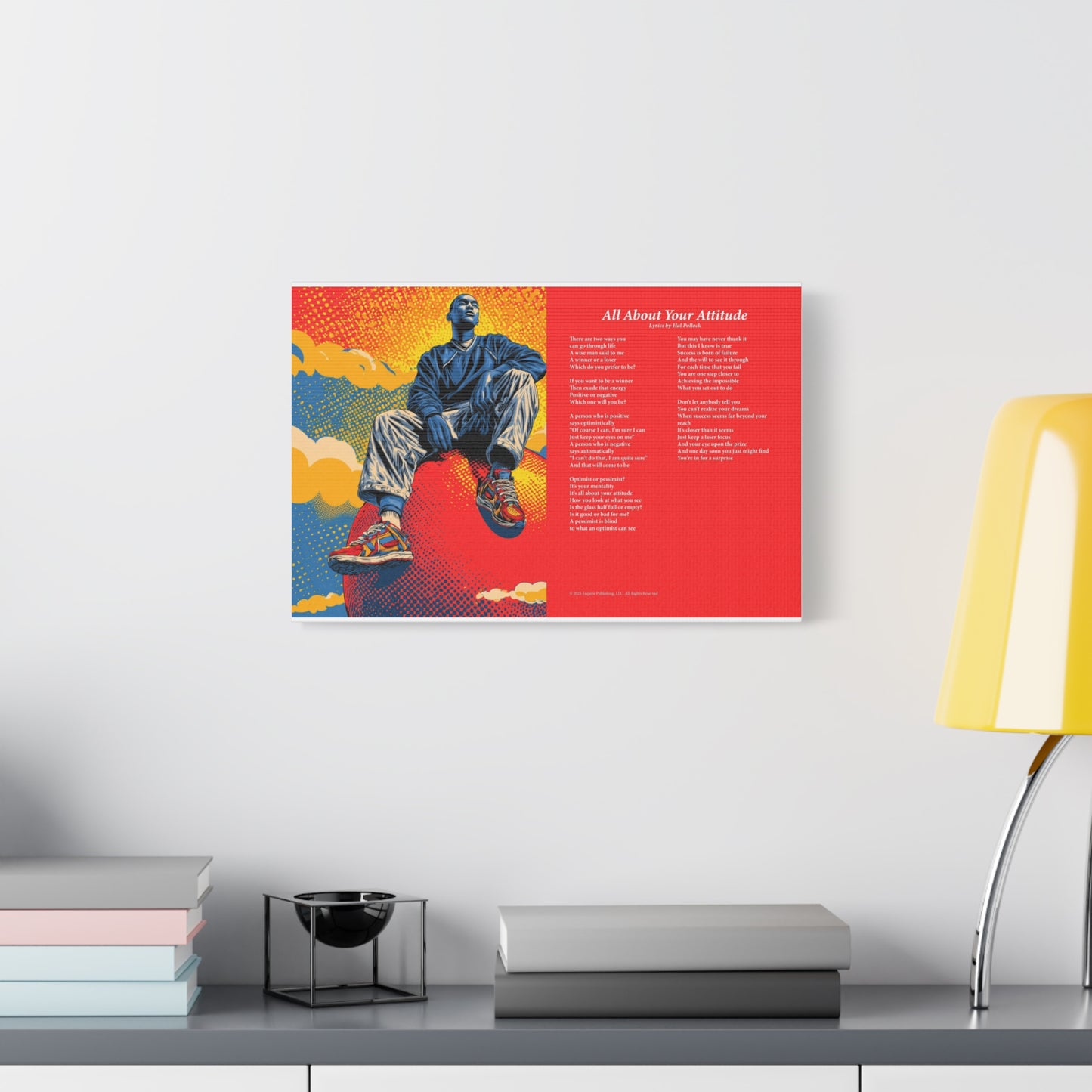 All About Your Attitude — Lyric Art Print (Canvas)