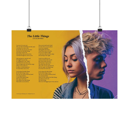 The Little Things — Lyric Art Print (Matte Paper)