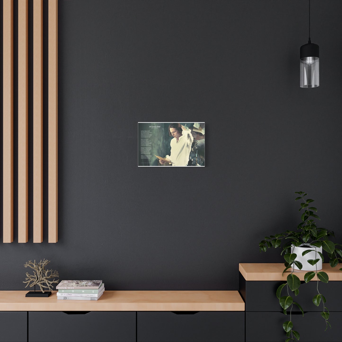 At Love's End — Lyric Art Print (Canvas)