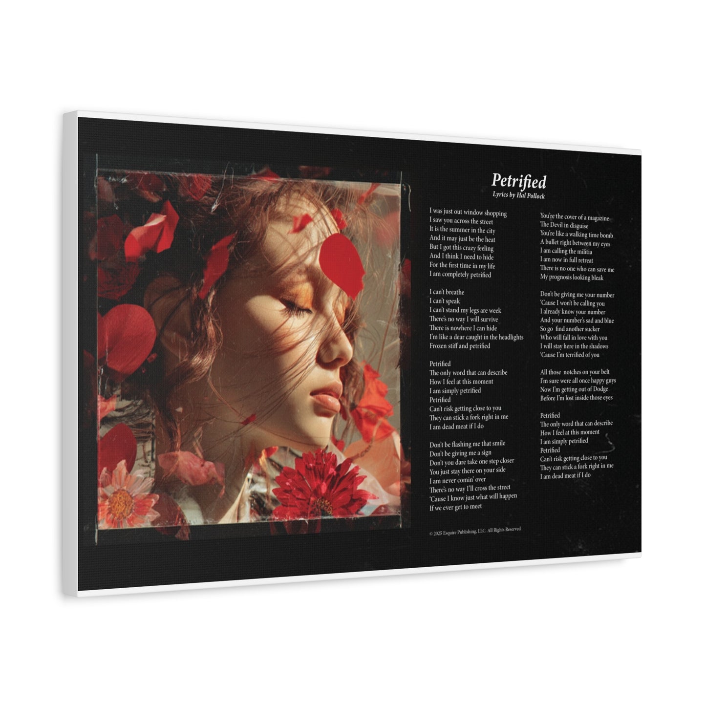 Petrified — Lyric Art Print (Canvas)