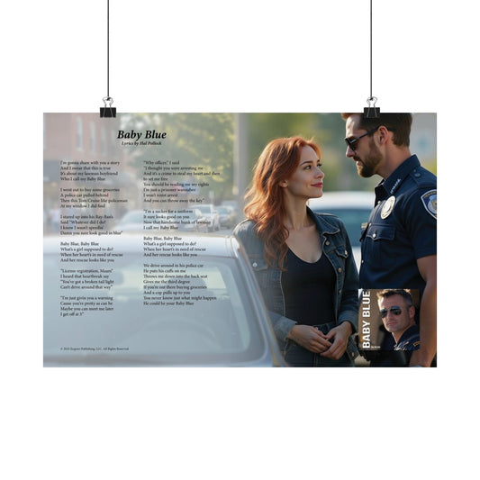 Baby Blue — Lyric Art Print (Matte Paper)