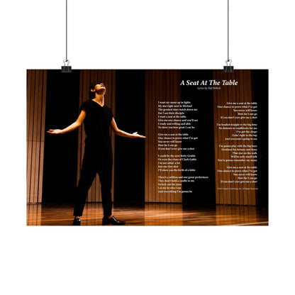 A Seat At The Table — Lyric Art Print (Matte Paper)