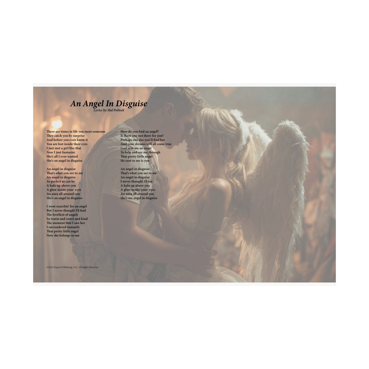 An Angel In Disguise — Lyric Art Print (Matte Paper)