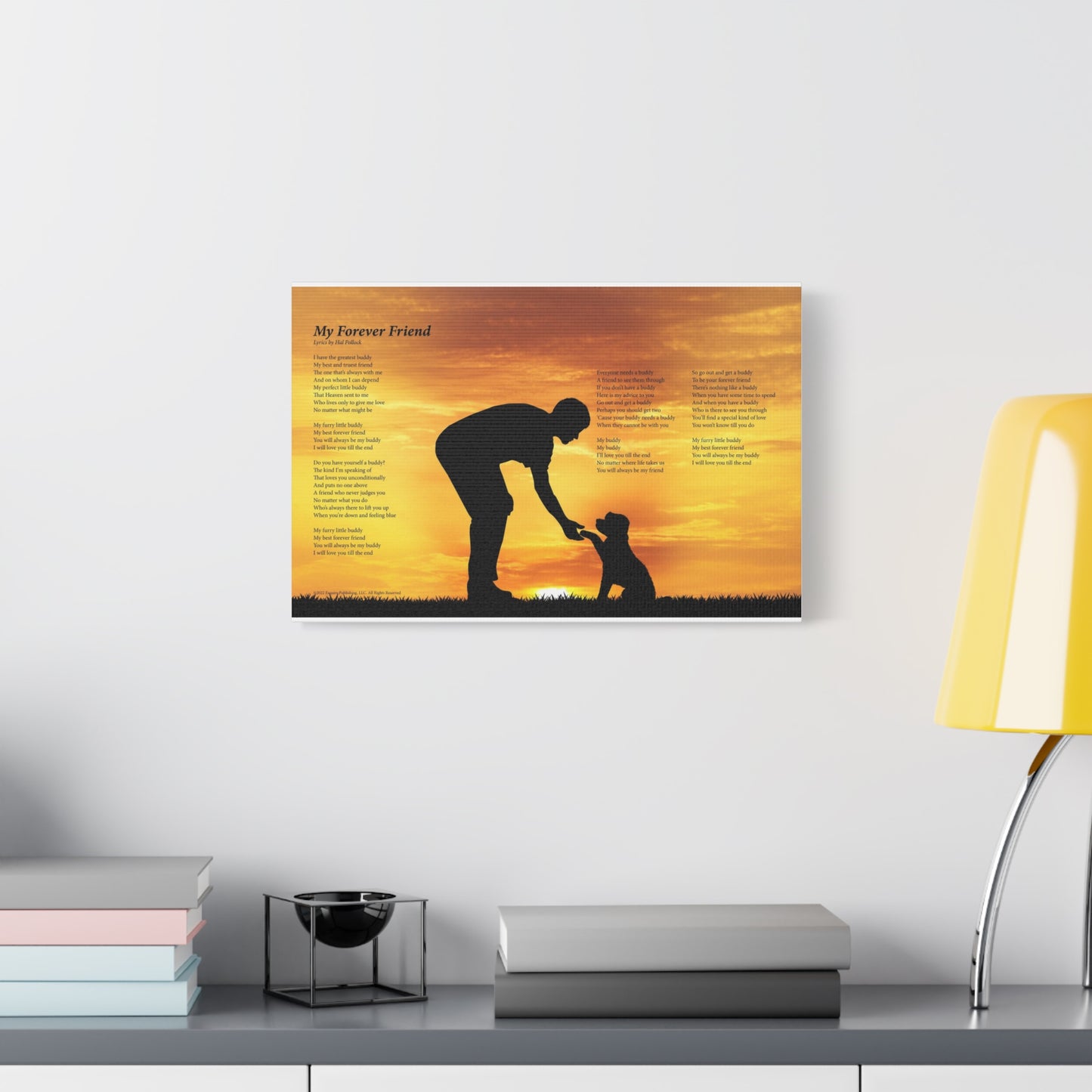 My Forever Friend — Lyric Art Print (Canvas)