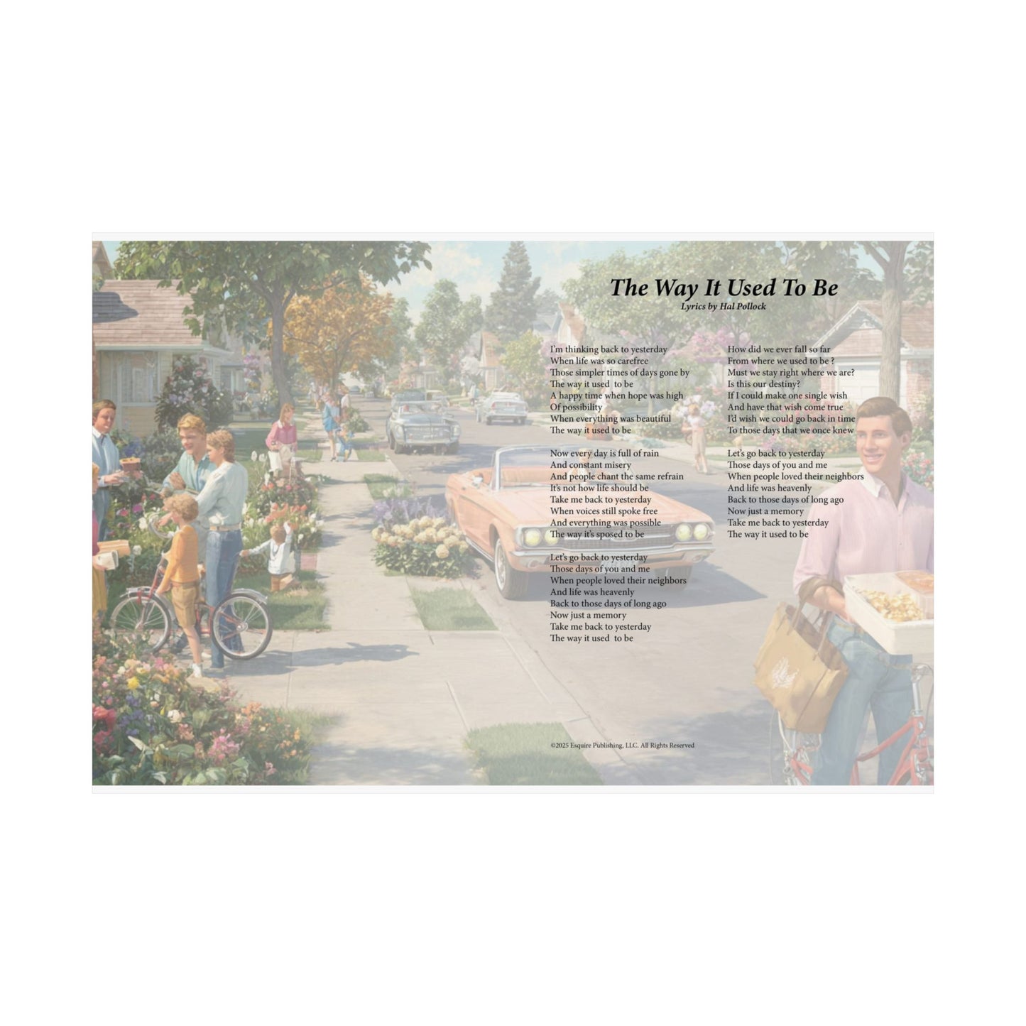 The Way It Used To Be — Lyric Art Print (Matte Paper)