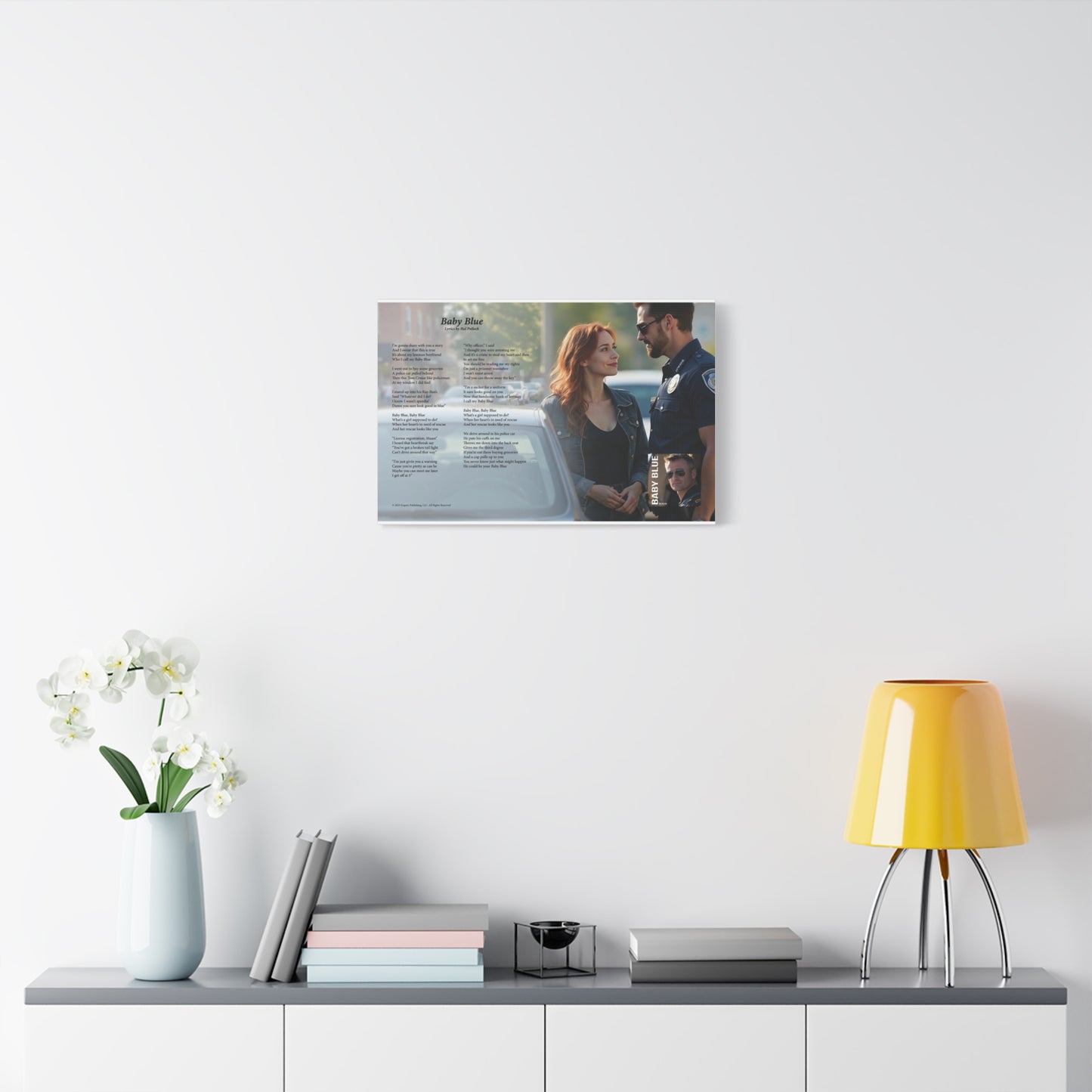 Baby Blue — Lyric Art Print (Canvas)