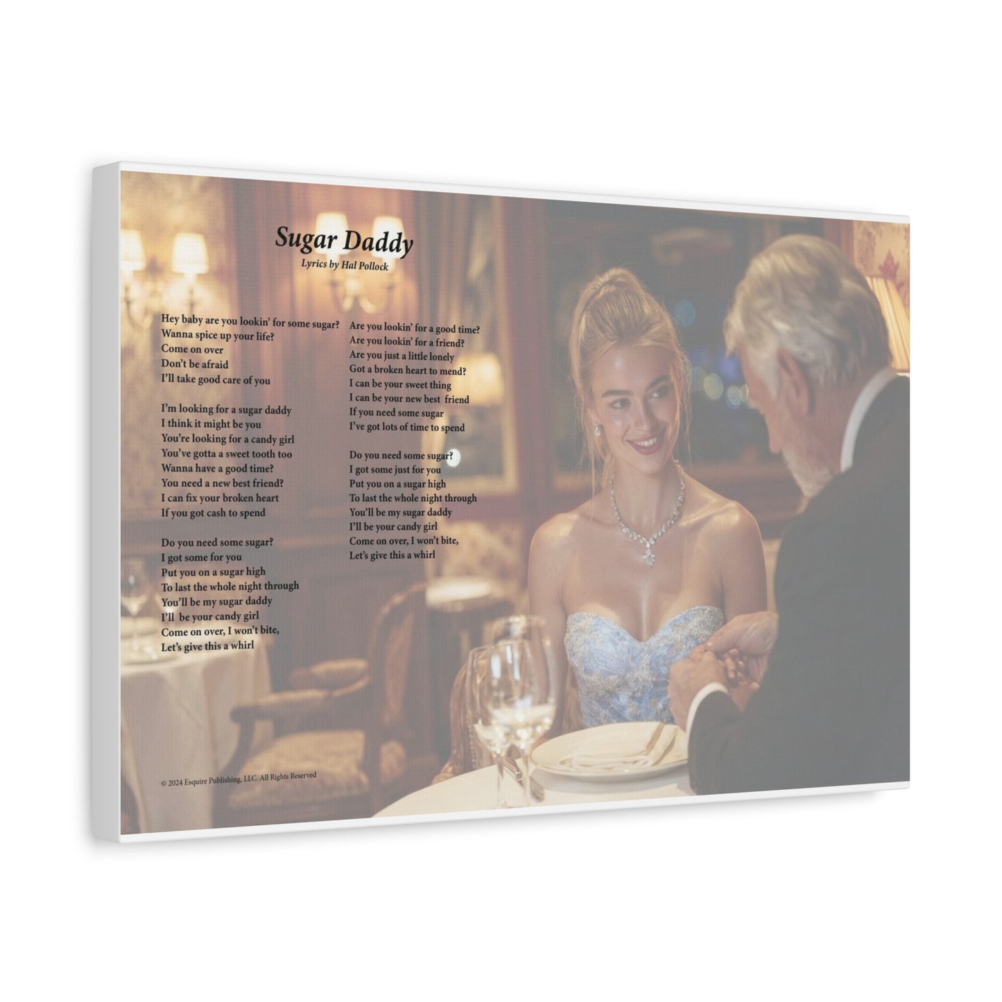 Sugar Daddy — Lyric Art Print (Canvas)
