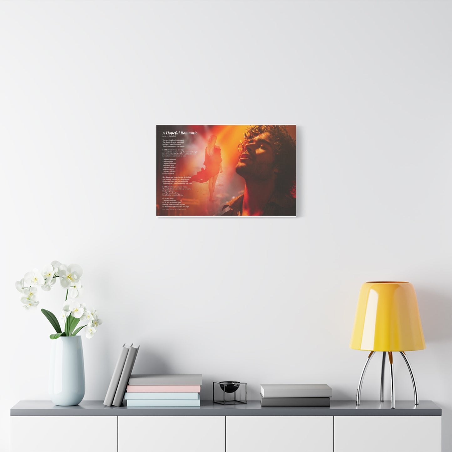 A Hopeful Romantic — Lyric Art Print (Canvas)
