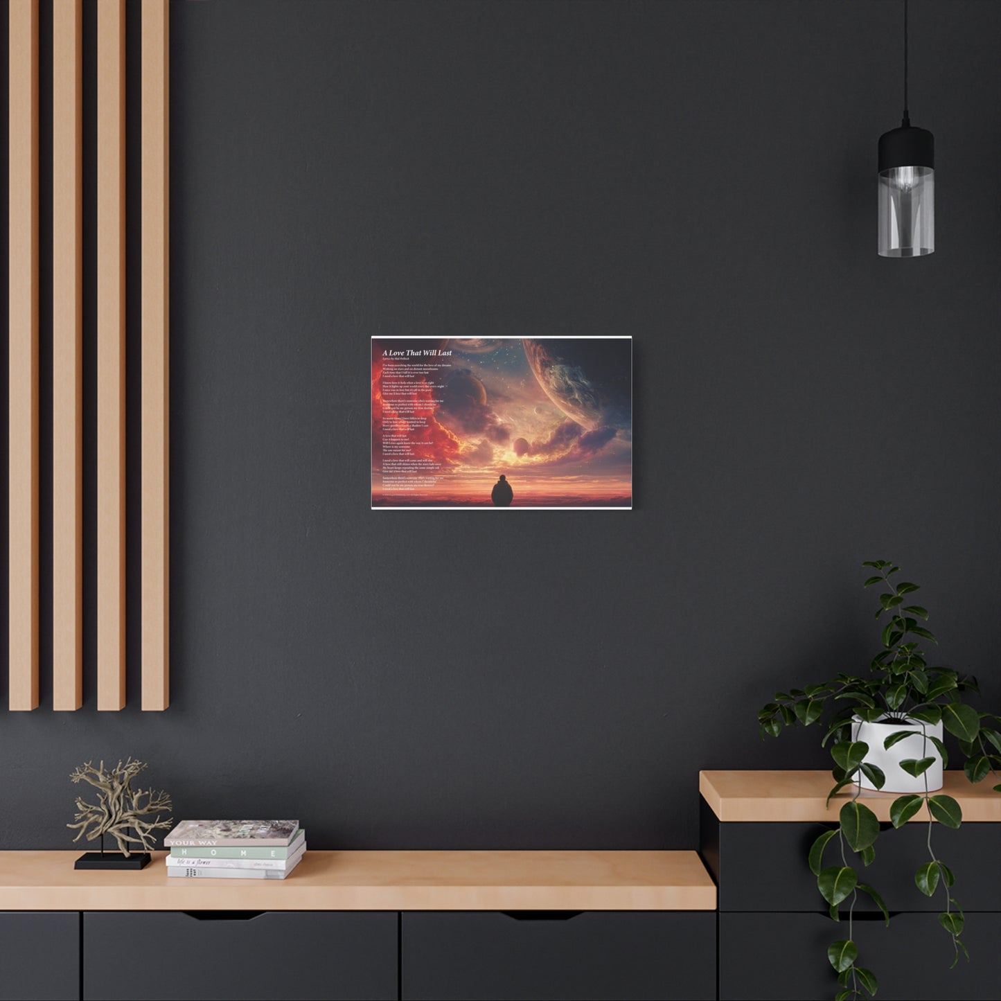 A Love That Will Last — Lyric Art Print (Canvas)