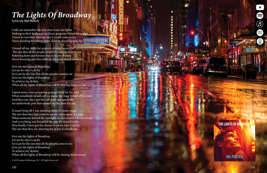 The Lights Of Broadway - Lyric Art Print