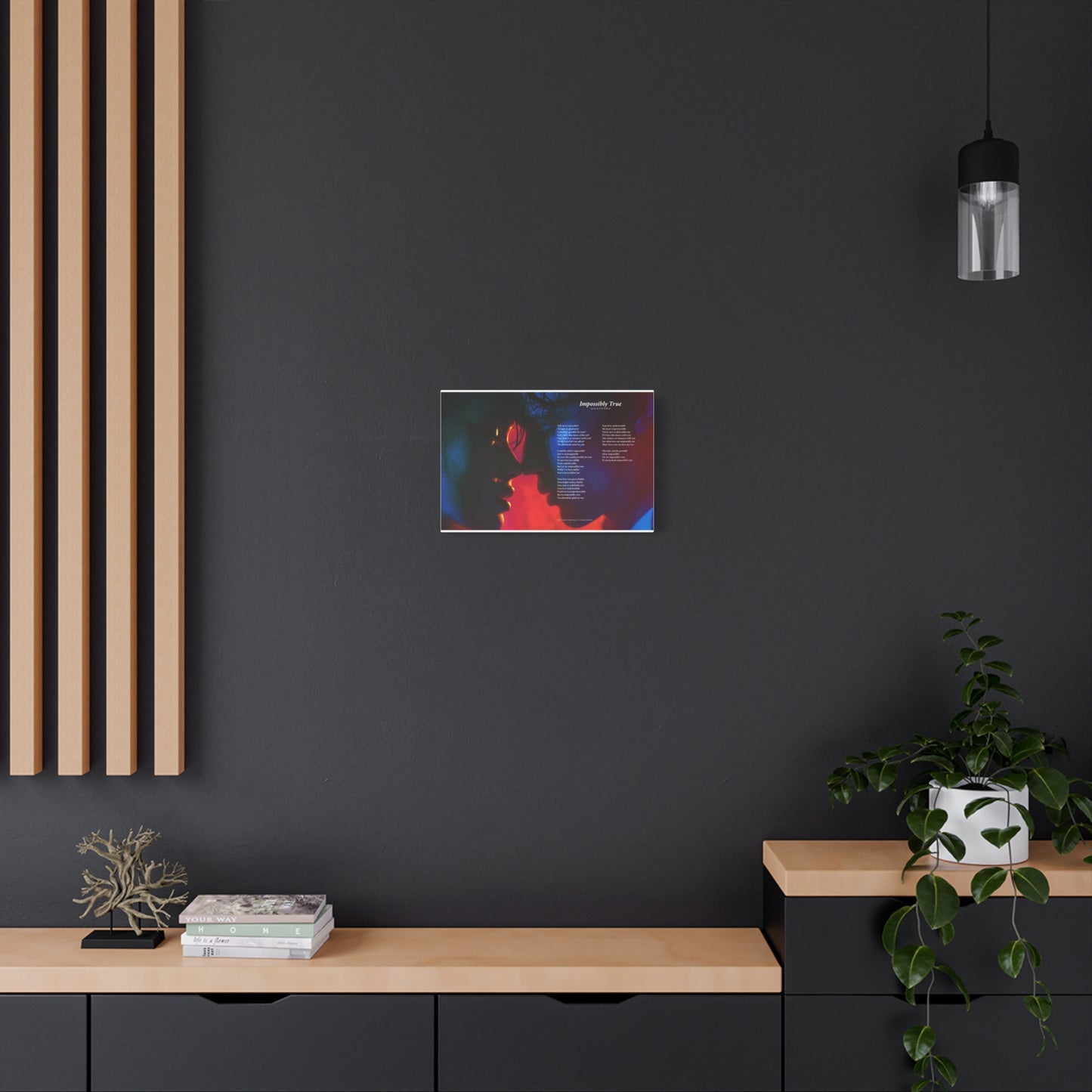 Impossibly True — Lyric Art Print (Canvas)