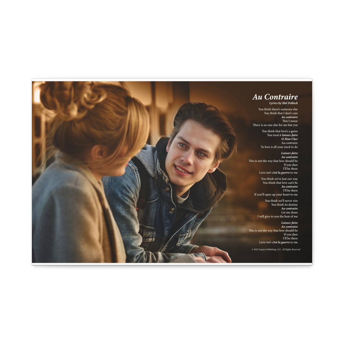 Au Contraire — Lyric Art Print (Canvas)