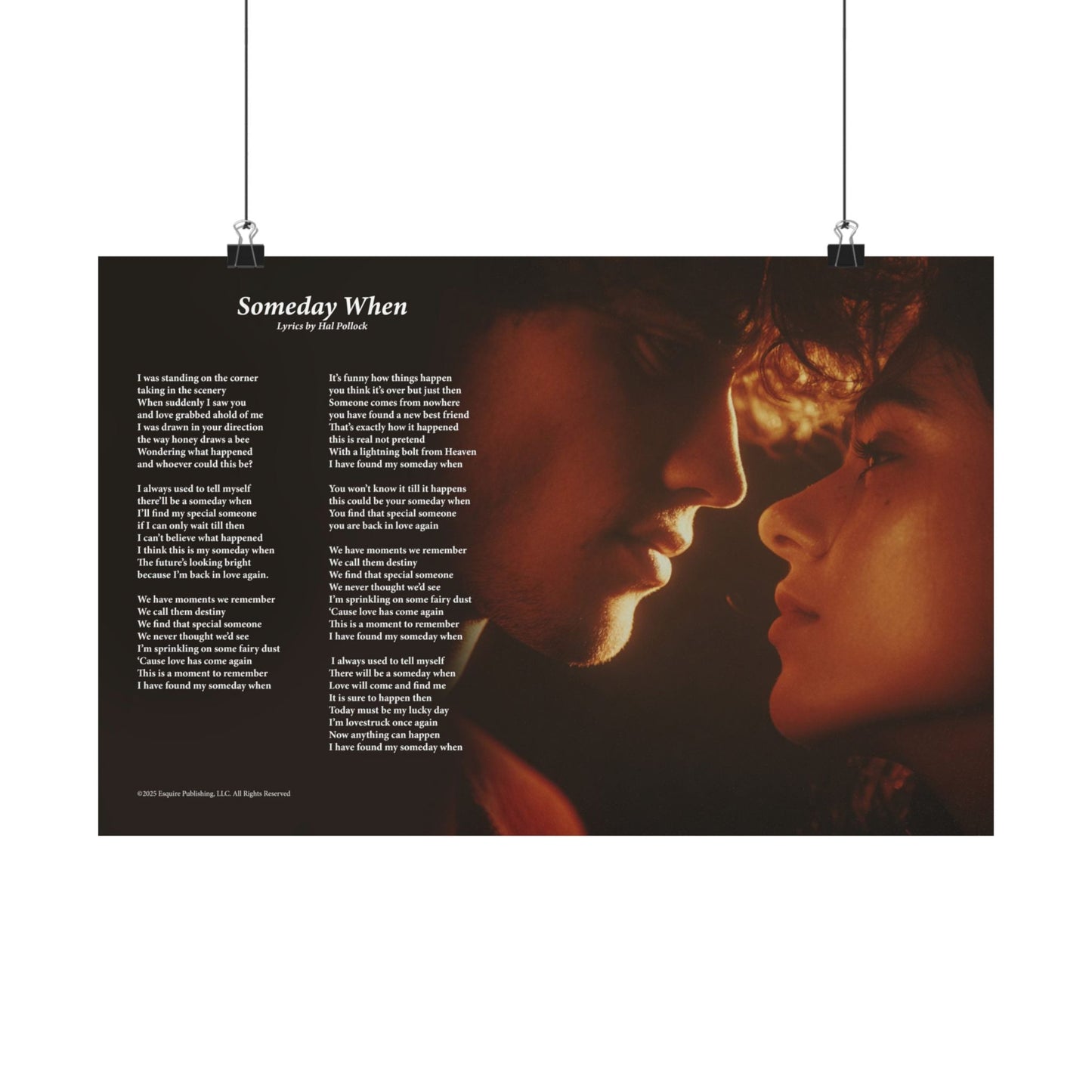 Someday When — Lyric Art Print (Matte Paper)