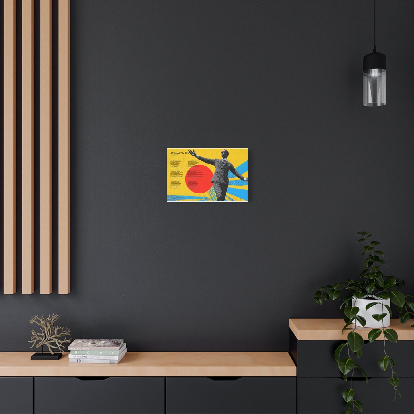 All About The Title — Lyric Art Print (Canvas)