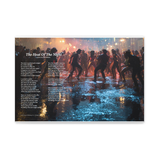 The Heat Of The Night — Lyric Art Print (Canvas)