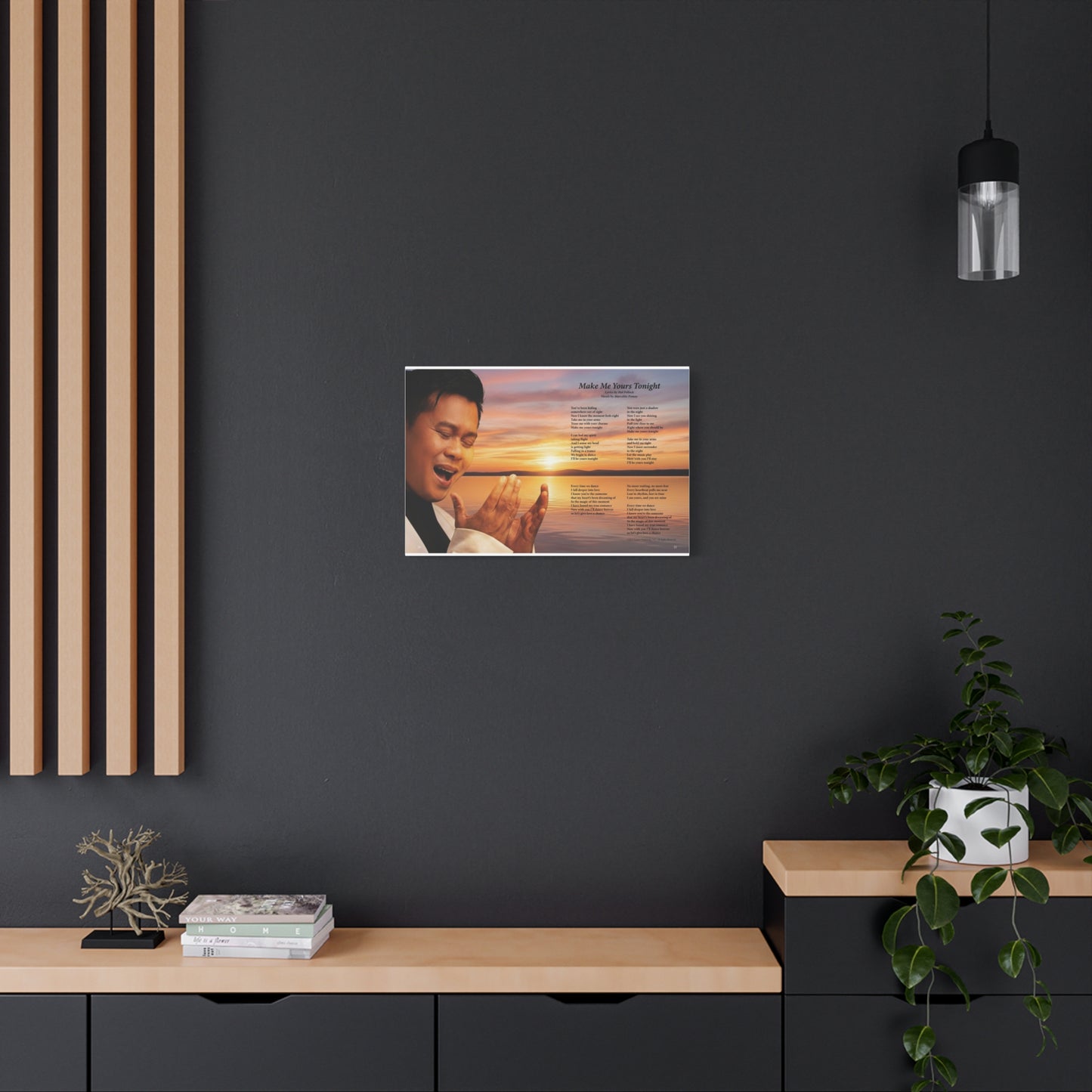 Make Me Yours Tonight — Lyric Art Print (Canvas)