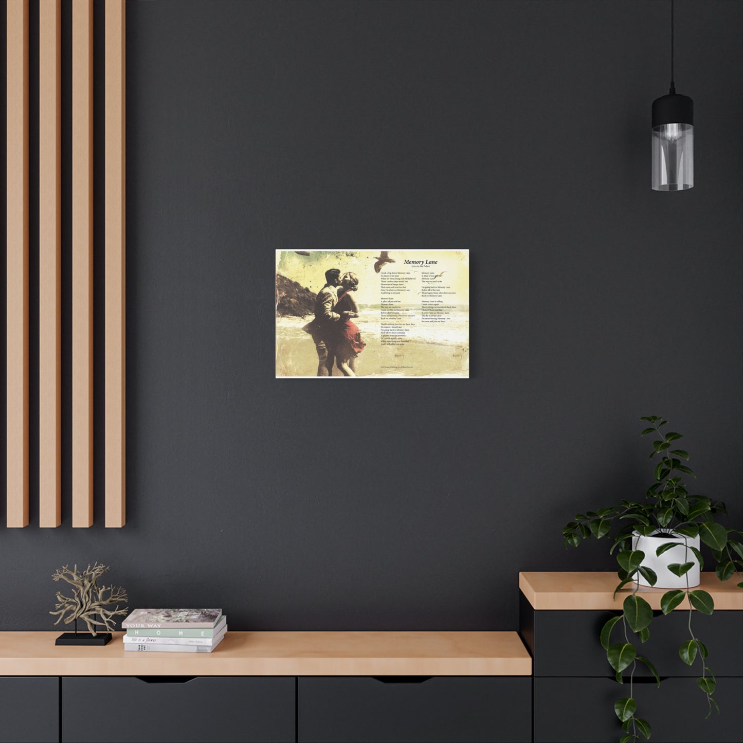 Memory Lane — Lyric Art Print (Canvas)