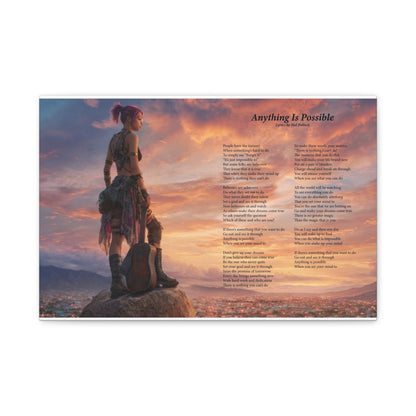 Anything Is Possible — Lyric Art Print (Canvas)