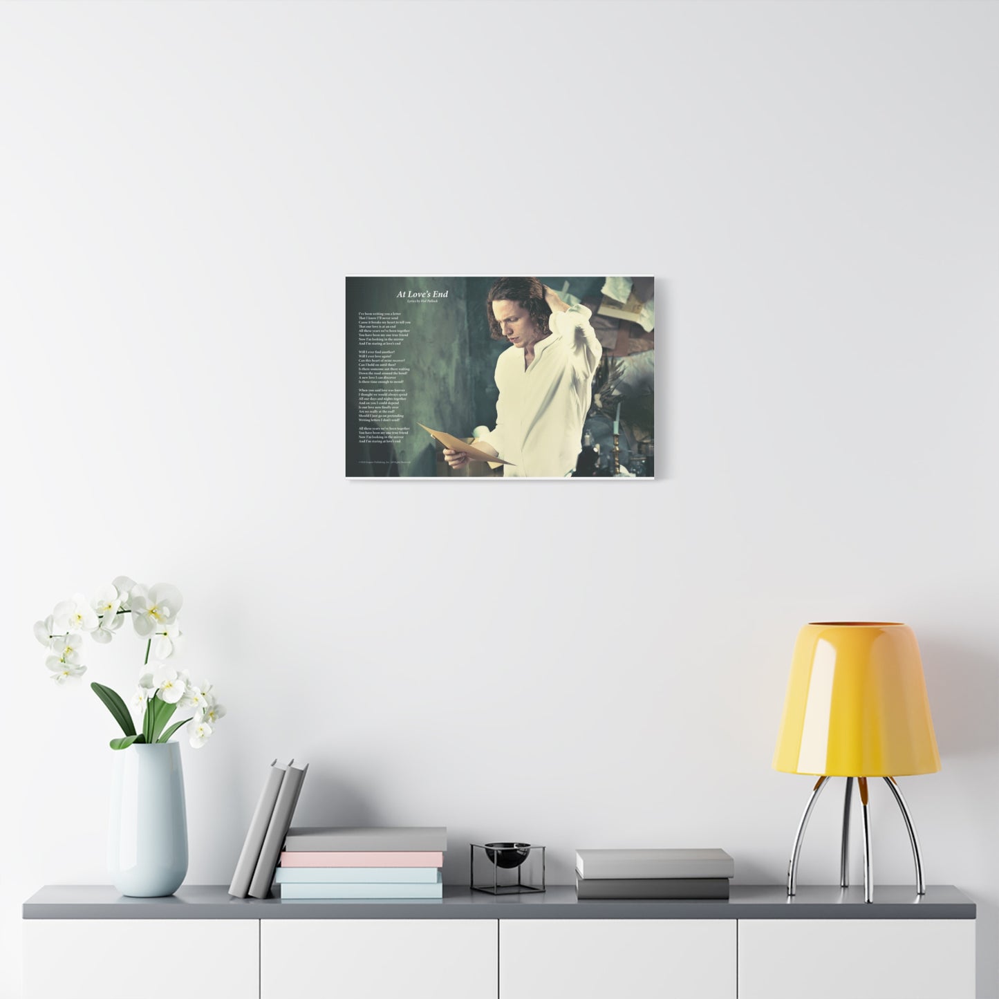 At Love's End — Lyric Art Print (Canvas)