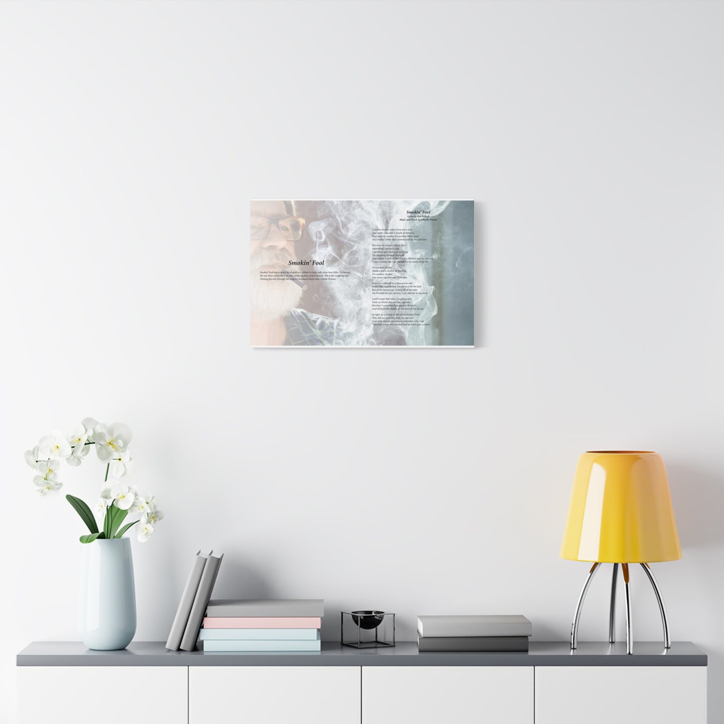 Smokin' Fool — Lyric Art Print (Canvas)