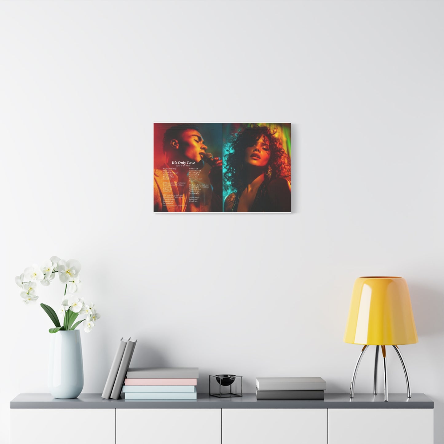 It's Only Love — Lyric Art Print (Canvas)