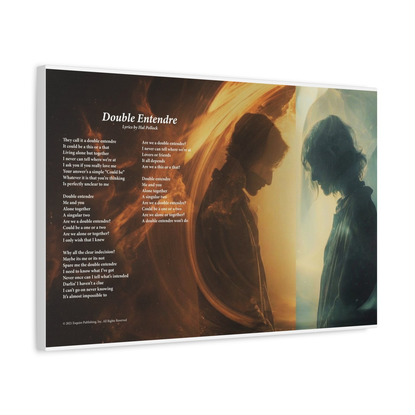 Double Entendre — Lyric Art Print (Canvas)