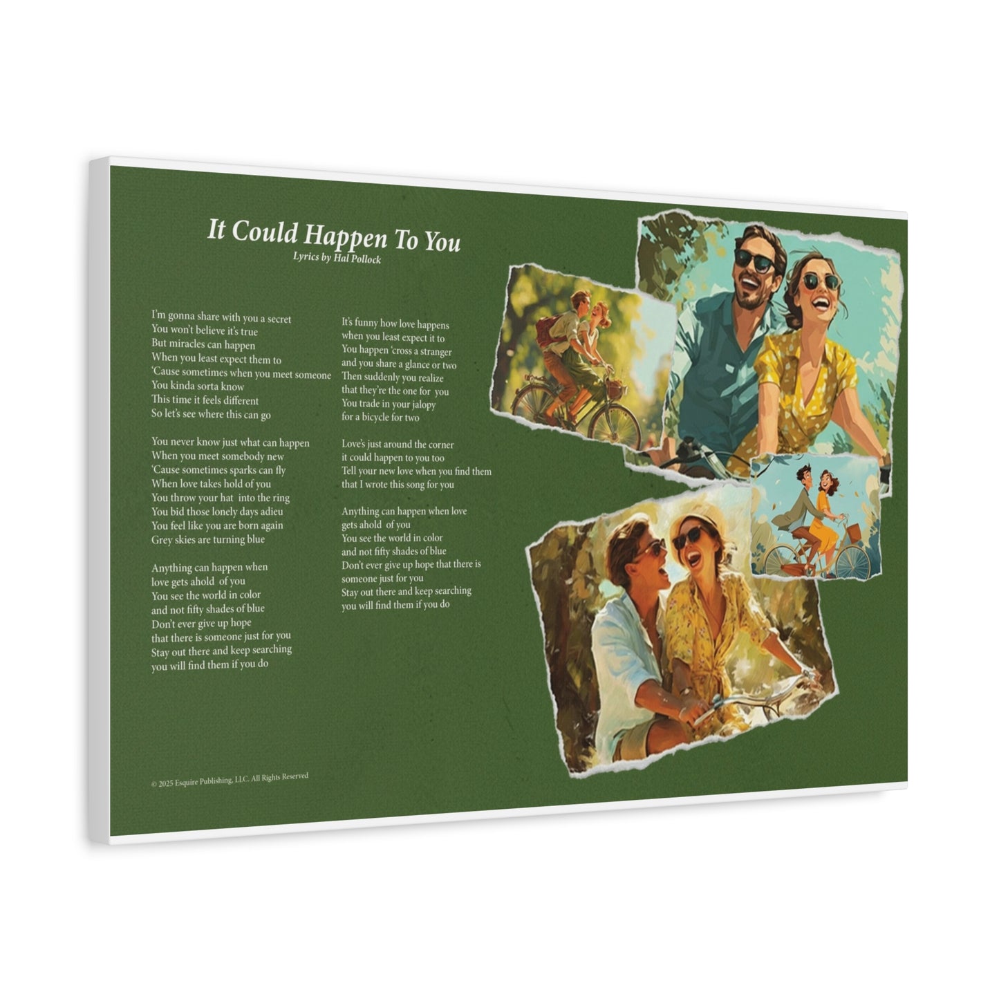 It Could Happen To You — Lyric Art Print (Canvas)