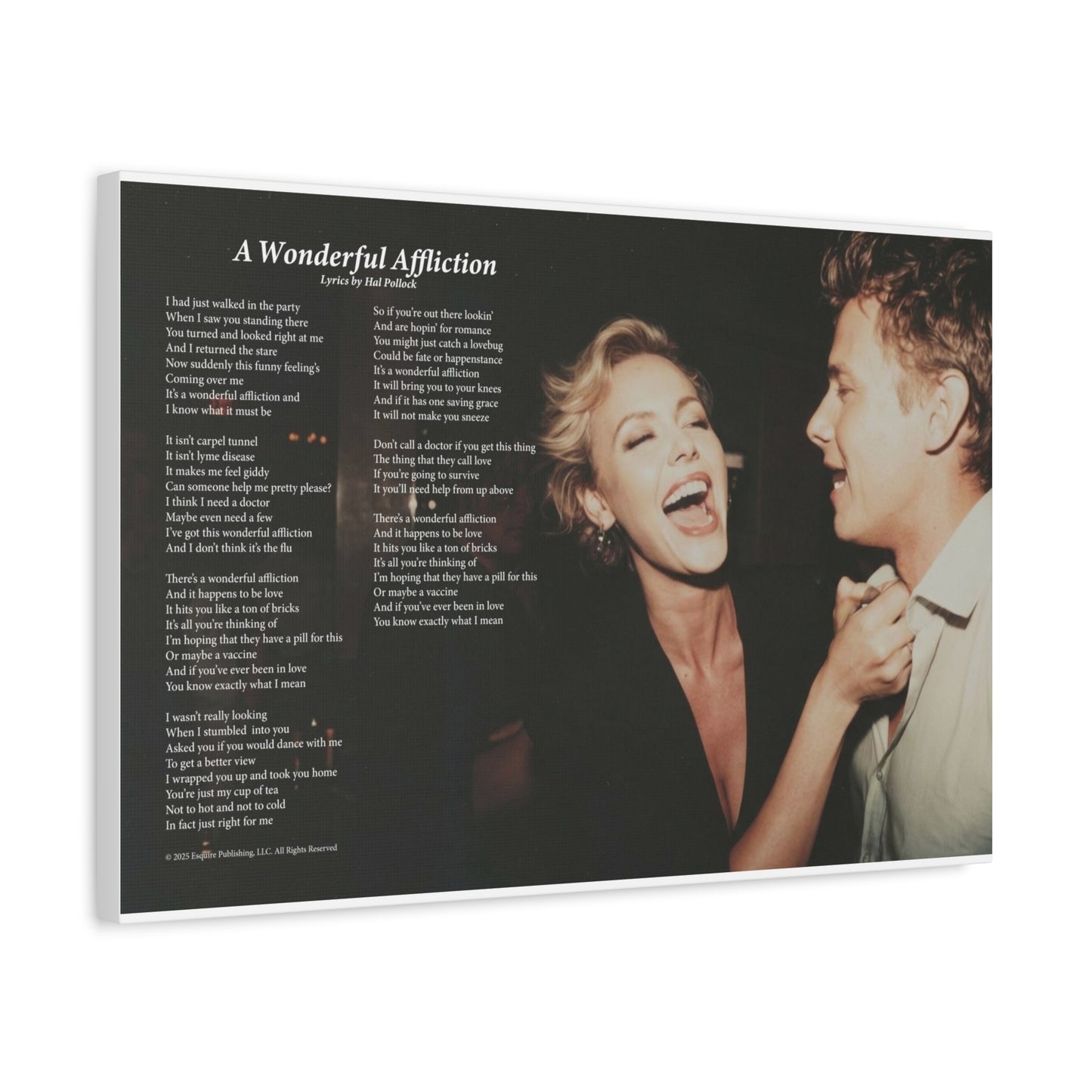 A Wonderful Affliction — Lyric Art Print (Canvas)