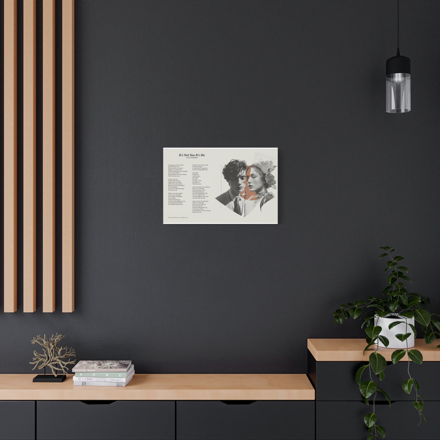 It's Not You It's Me — Lyric Art Print (Canvas)