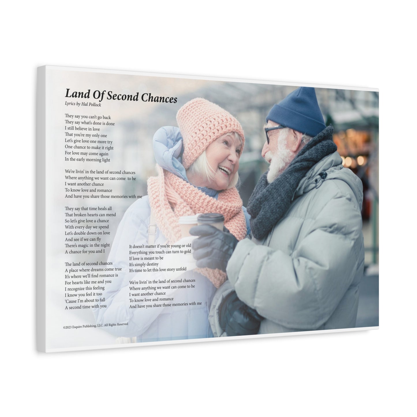 Land Of Second Chances — Lyric Art Print (Canvas)