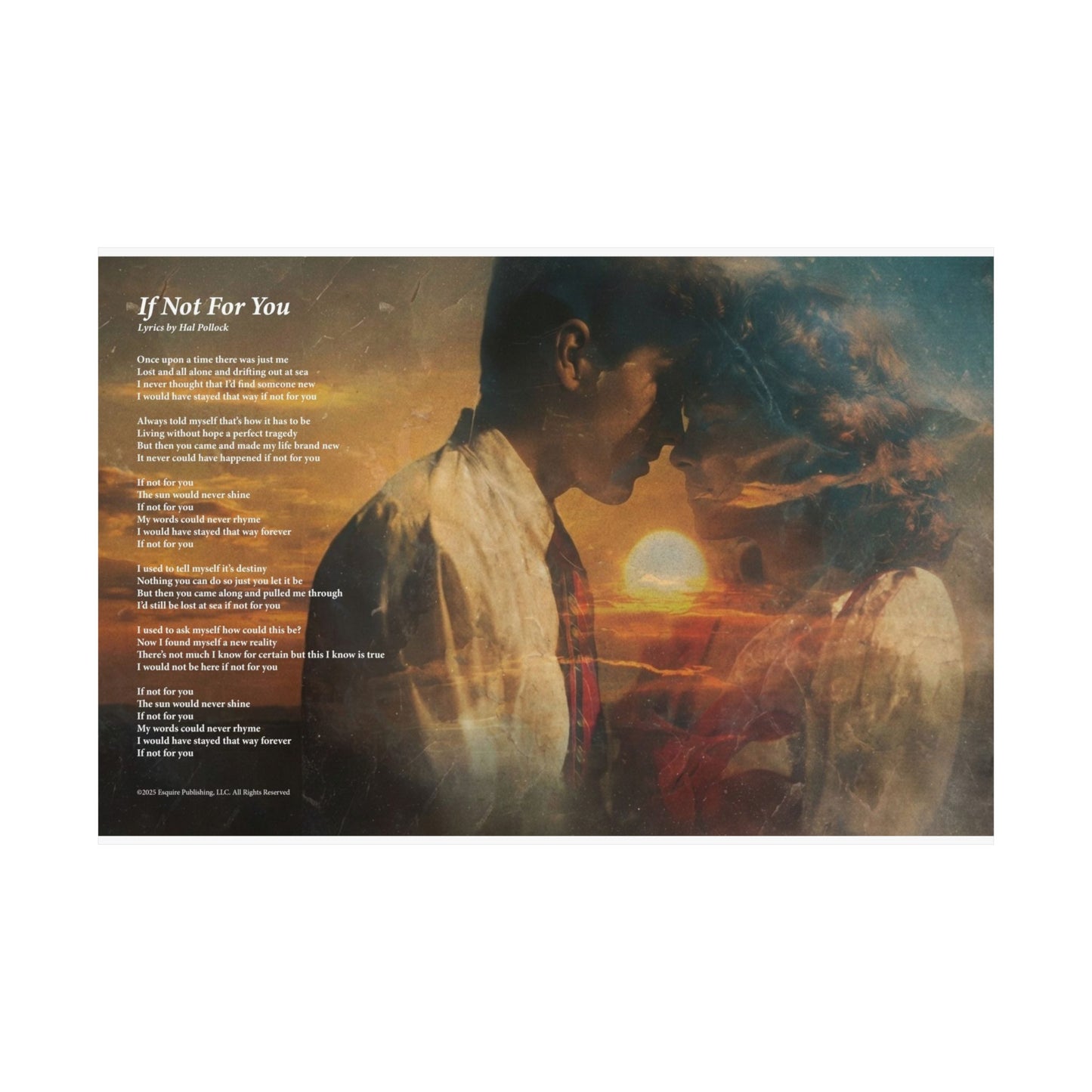 If Not For You — Lyric Art Print (Matte Paper)