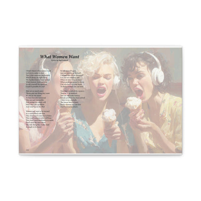 What Women Want — Lyric Art Print (Canvas)