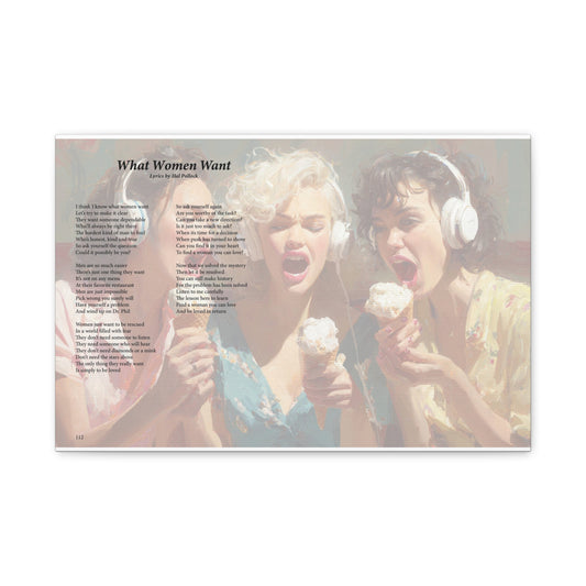 What Women Want — Lyric Art Print (Canvas)