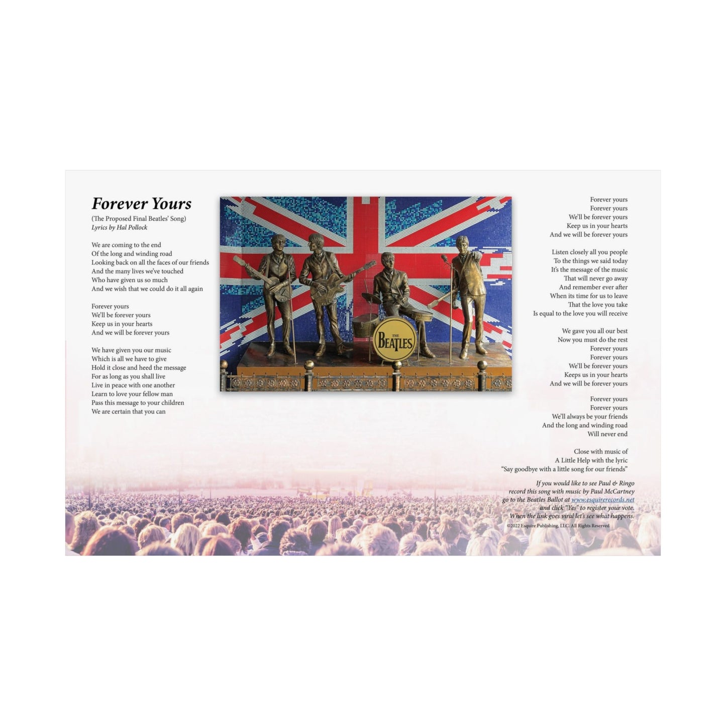Forever Yours — Lyric Art Print (Matte Paper)