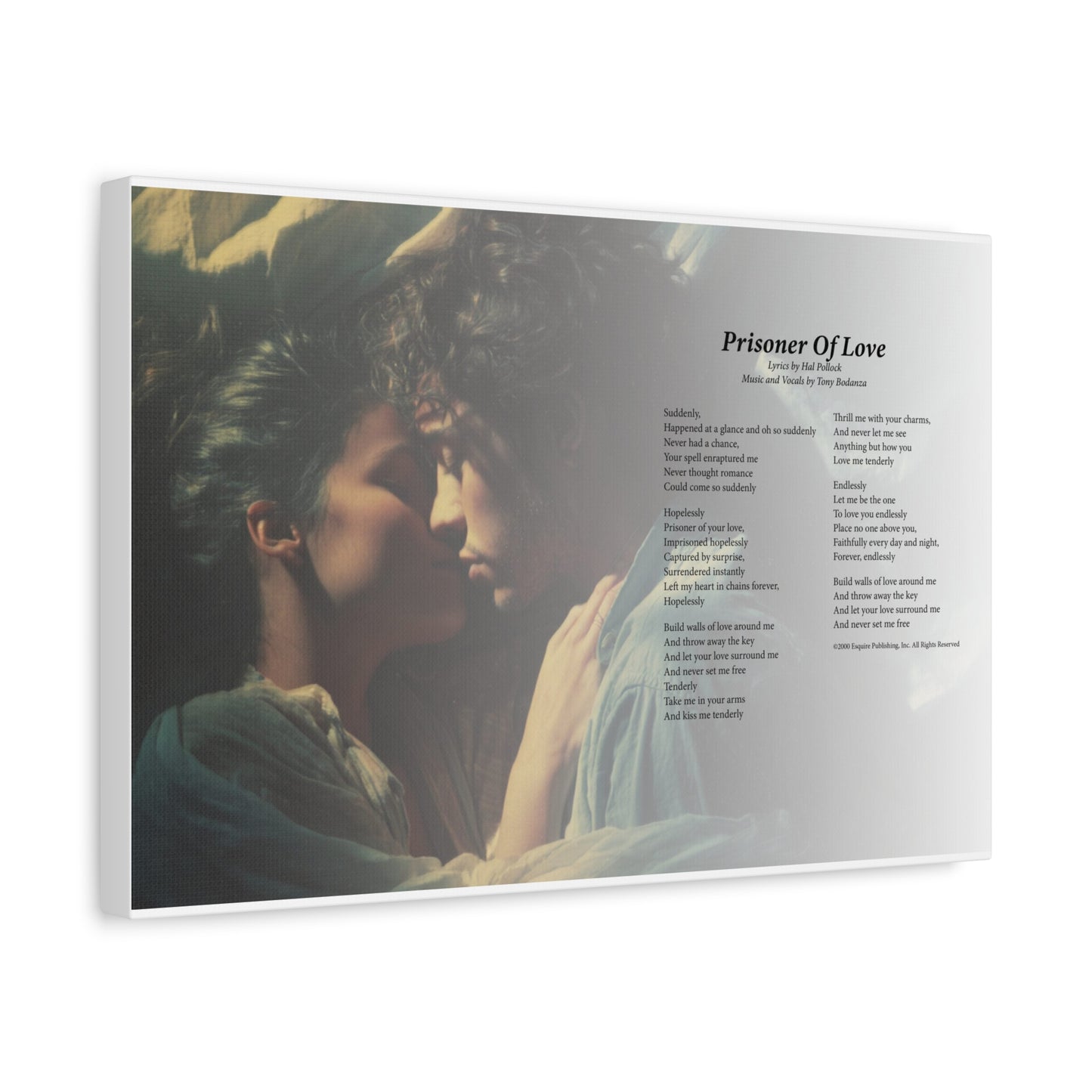 Prisoner Of Love — Lyric Art Print (Canvas)