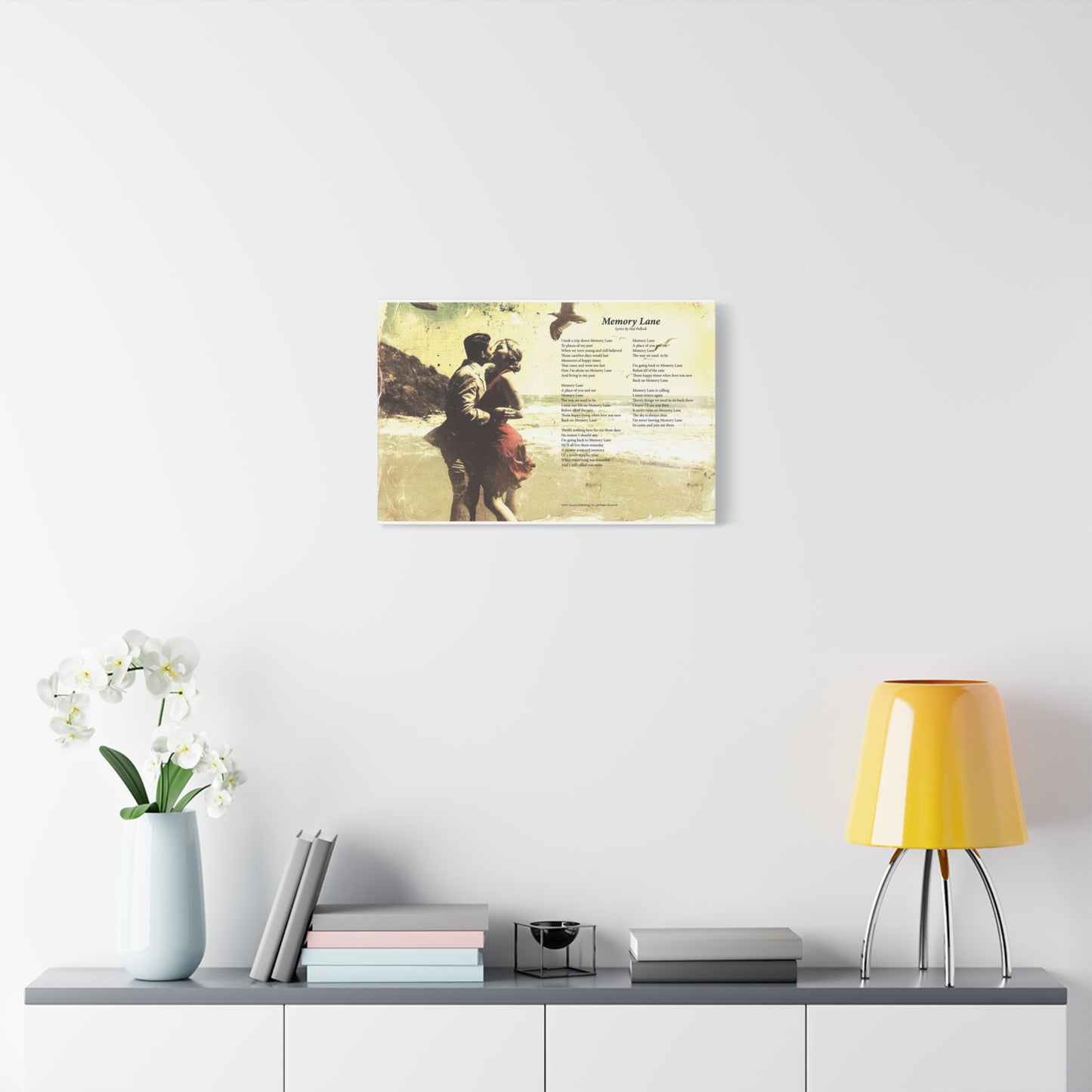 Memory Lane — Lyric Art Print (Canvas)