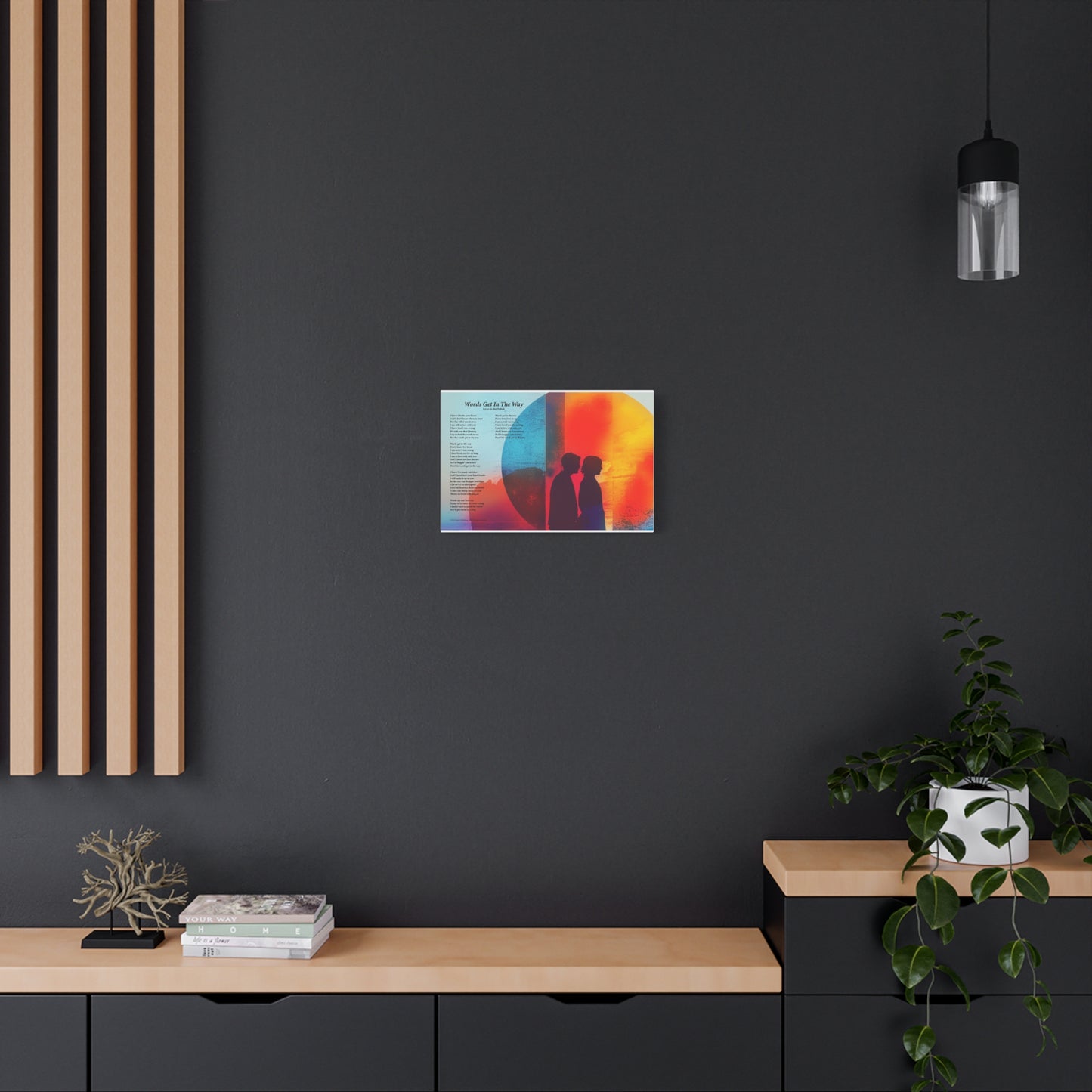 Words Get In The Way — Lyric Art Print (Canvas)