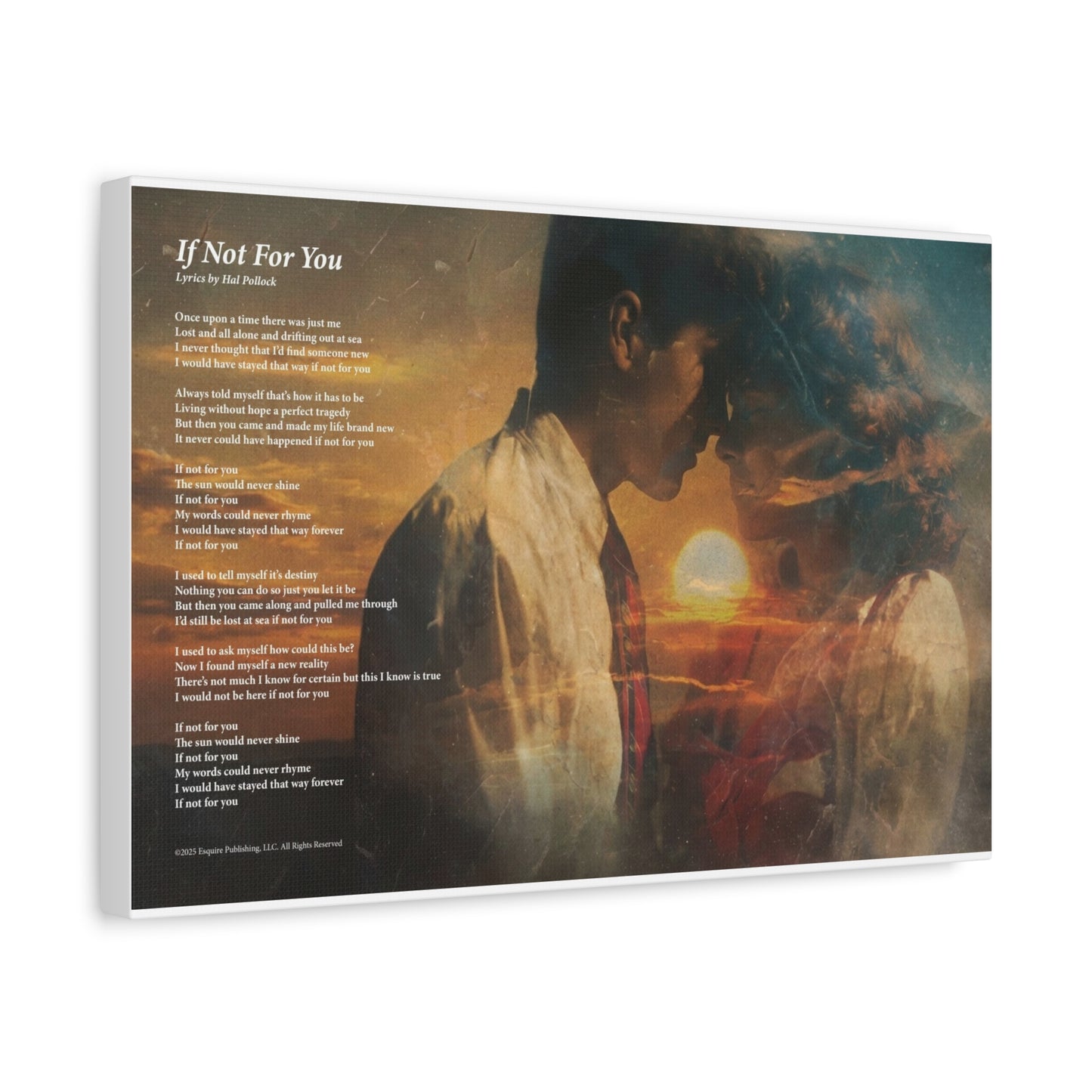 If Not For You — Lyric Art Print (Canvas)