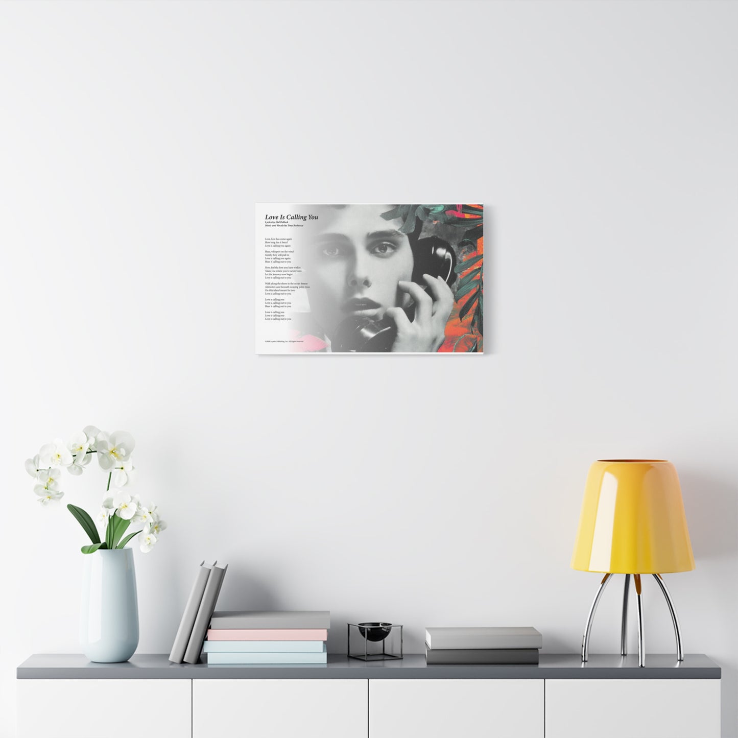 Love Is Calling You — Lyric Art Print (Canvas)