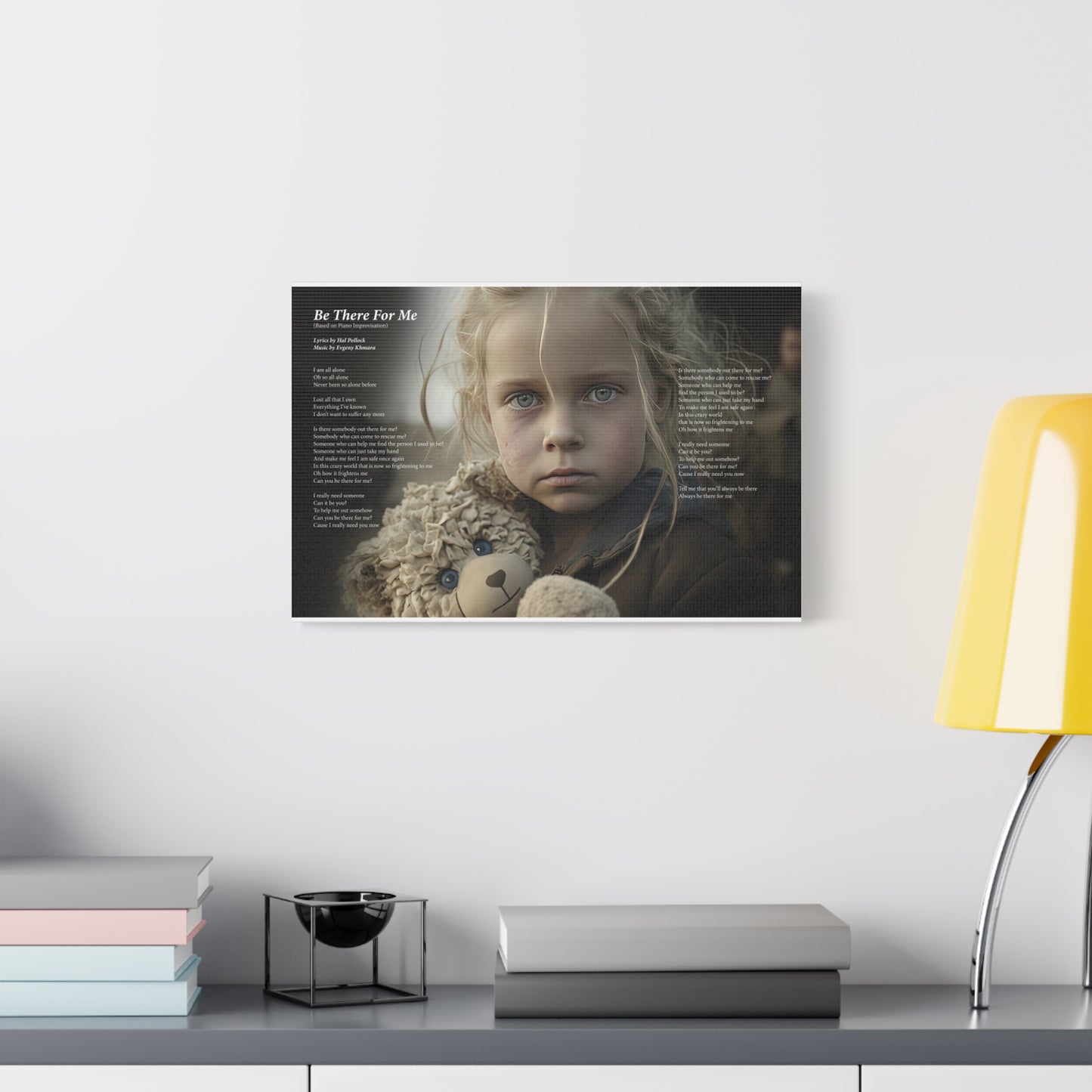 Be There For Me — Lyric Art Print (Canvas)
