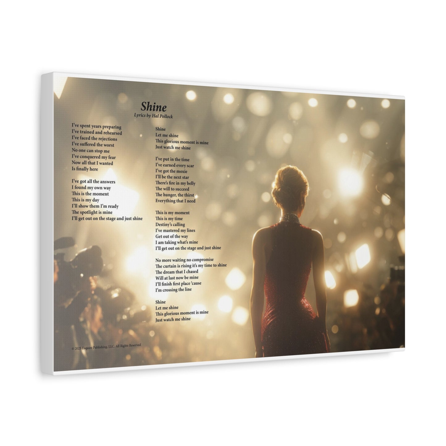 Shine — Lyric Art Print (Canvas)