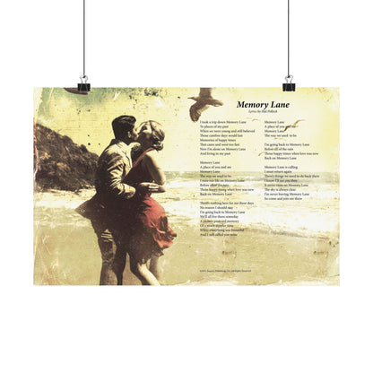 Memory Lane — Lyric Art Print (Matte Paper)
