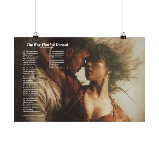 The Way That We Danced — Lyric Art Print (Matte Paper)
