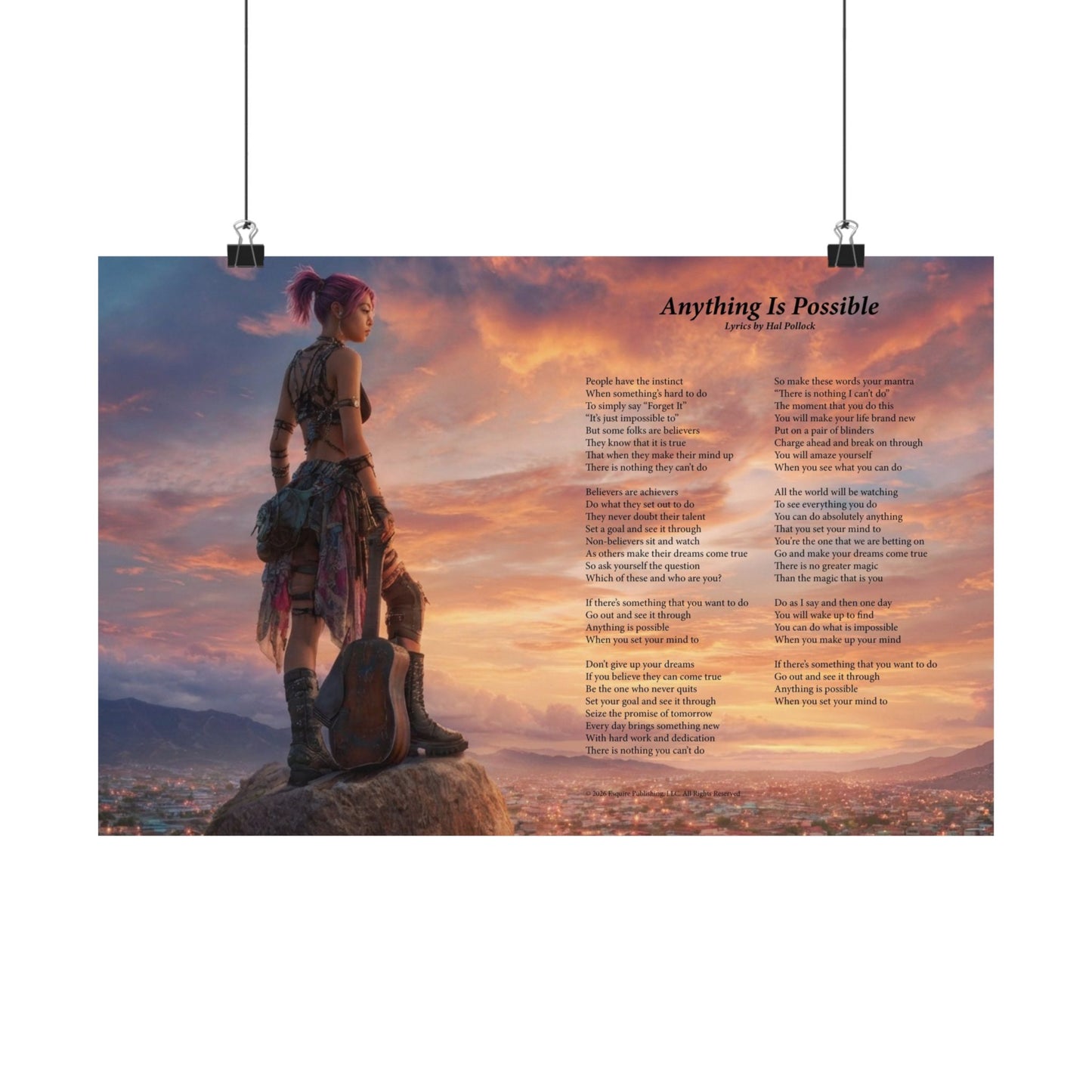 Anything Is Possible — Lyric Art Print (Matte Paper)