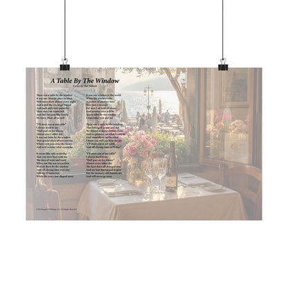 A Table By The Window — Lyric Art Print (Matte Paper)