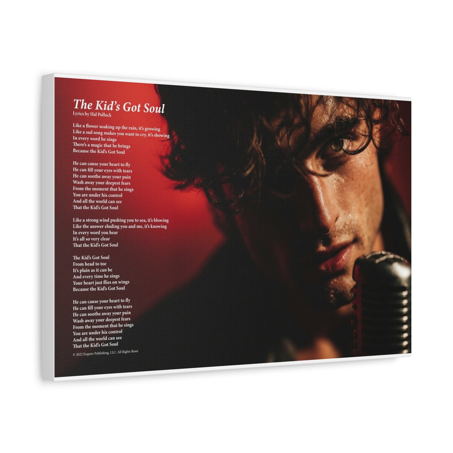 The Kid's Got Soul — Lyric Art Print (Canvas)