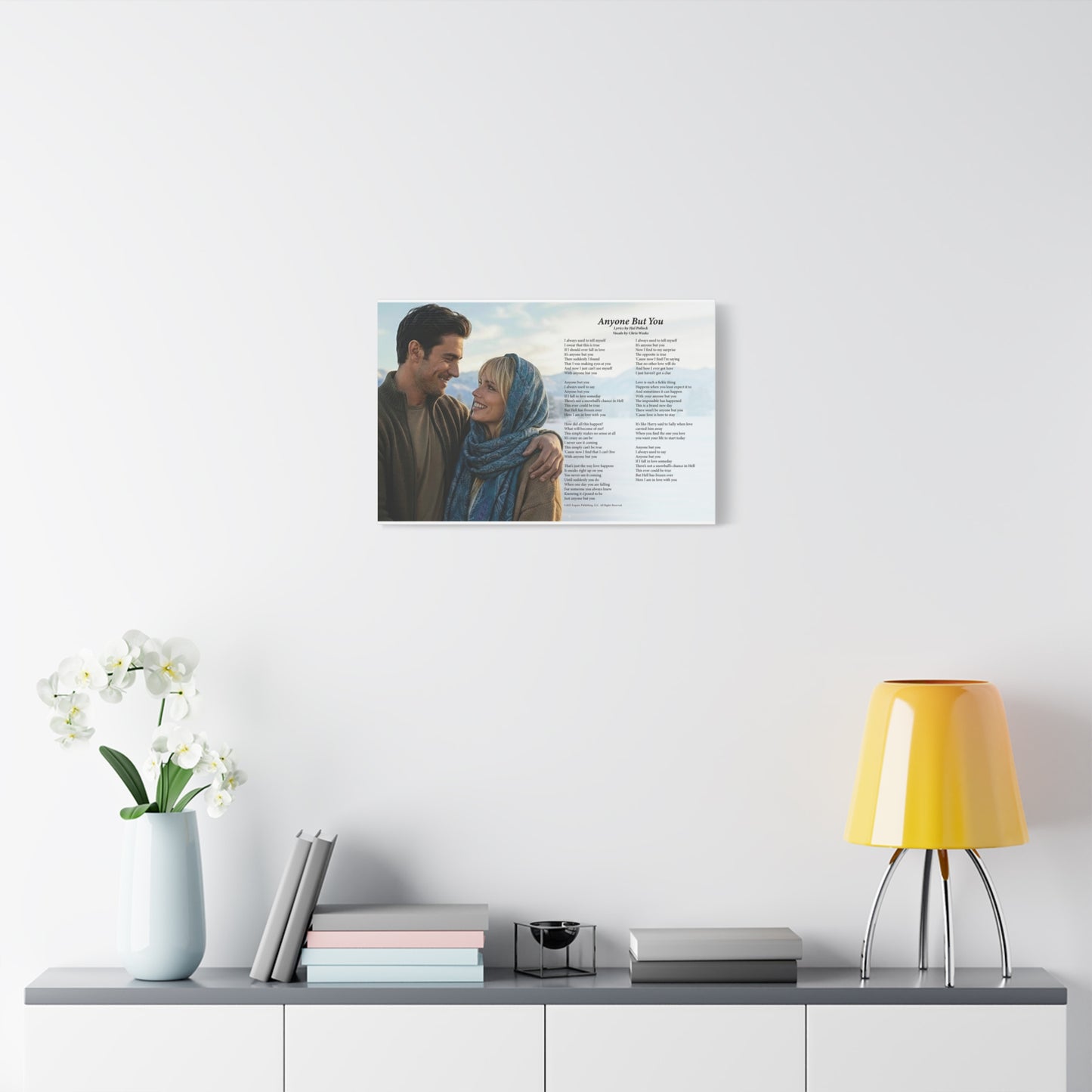 Anyone But You — Lyric Art Print (Canvas)