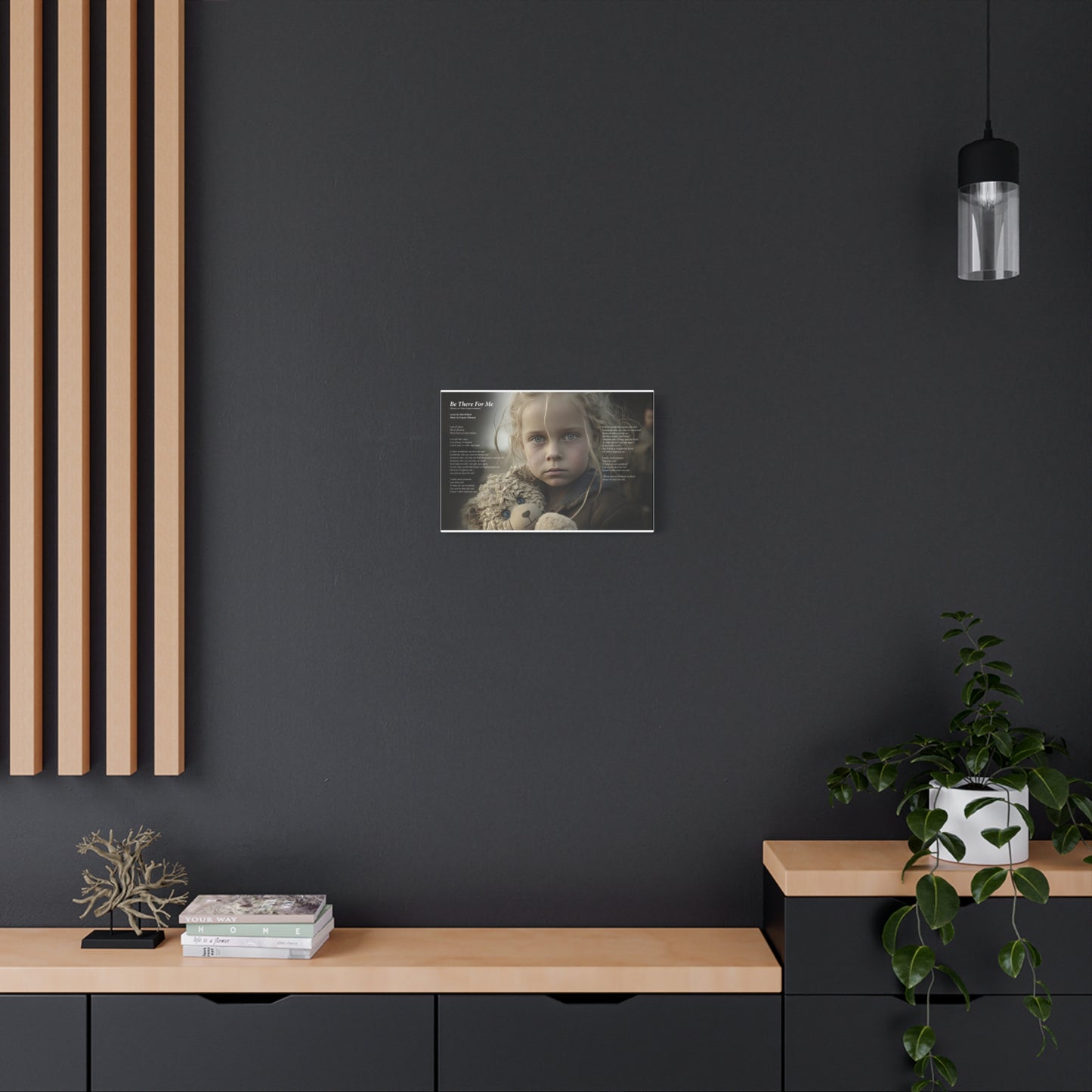 Be There For Me — Lyric Art Print (Canvas)