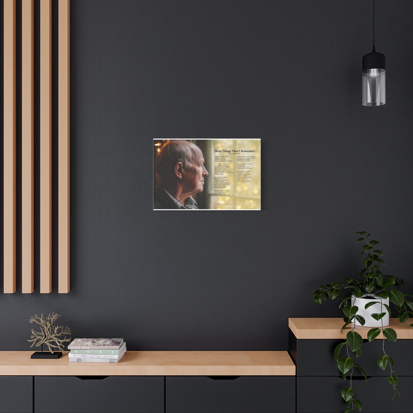 These Things That I Remember — Lyric Art Print (Canvas)