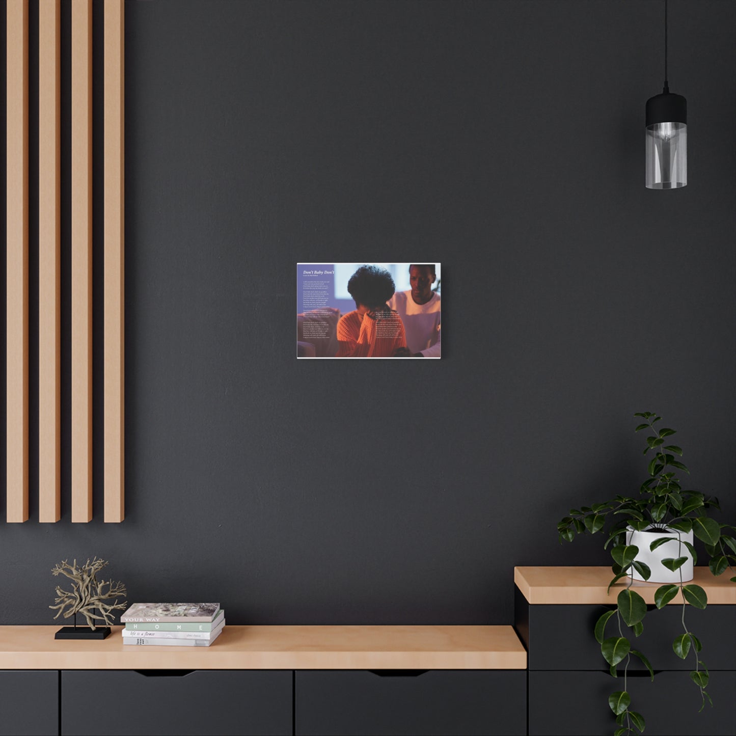 Don't Baby Don't — Lyric Art Print (Canvas)